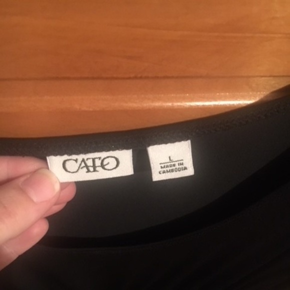 CATO Black Dress Size Large - Picture 2 of 3